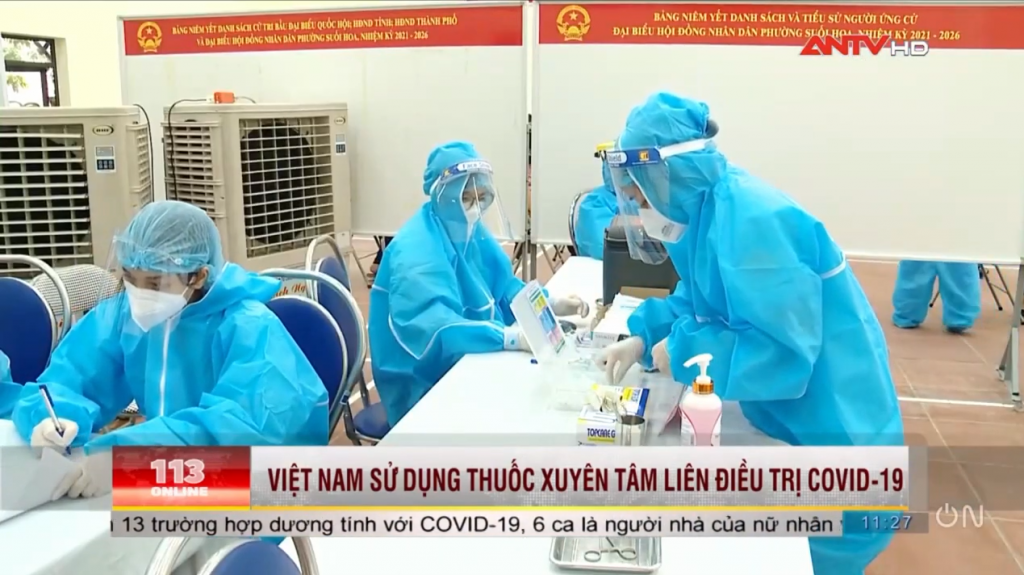 Việt Nam Lên kịch bản 100.000 ca bệnh, Sử dụng thuốc xuyên tâm liên điều trị Covid 19